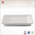 white Ceramic Square dish for logo printing